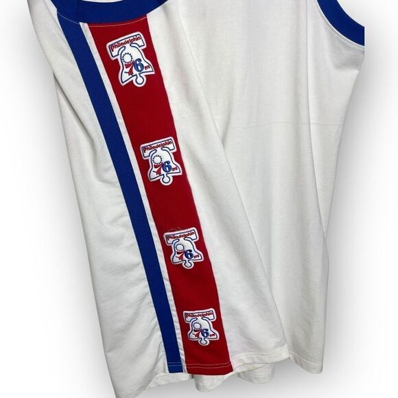 Philadelphia Sixers Basketball Jersey Hardwood Classics Majestic NBA Men’s 2X - Picture 7 of 11